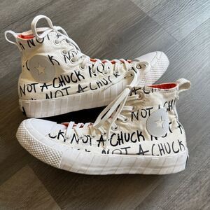 Converse High Top Graphic Chuck Taylor’s Black White 7.5 Men’s